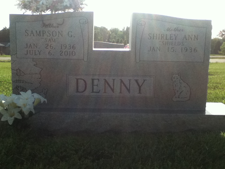 Sampson Gray Denny And Shirley Ann Shields Grave