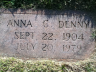 Anna C Denny Grave