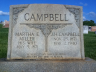 J H Campbell and Martha E Miller Grave